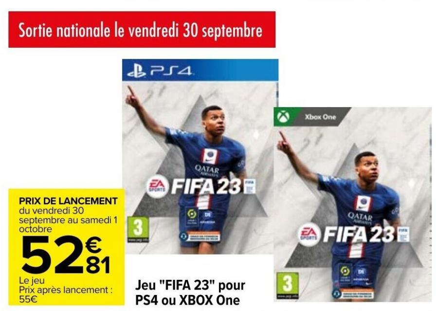 Jeu FIFA, Carrefour Septembre 2022