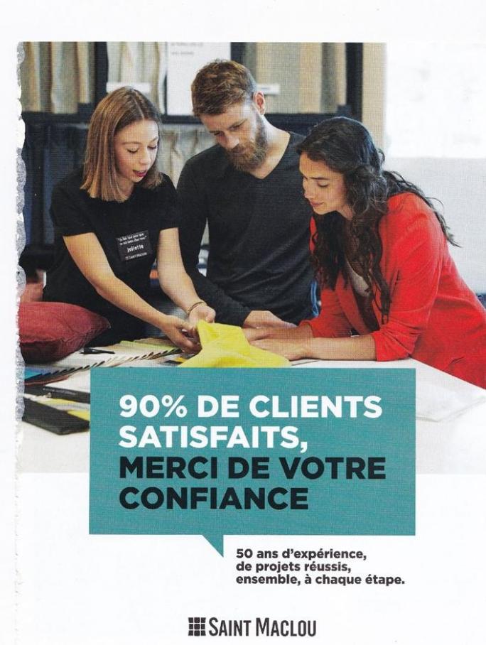 90% de clients satisfaits . Saint Maclou (2019-12-31-2019-12-31)