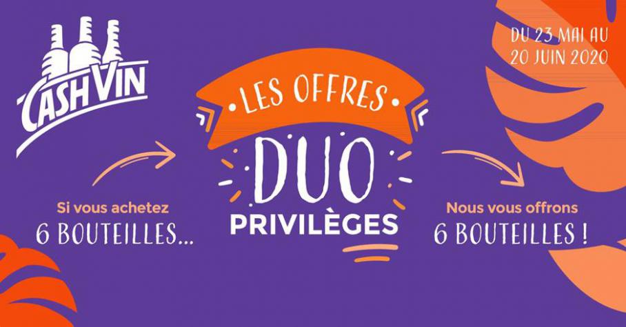 Les offres Duo Privilèges . Cash Vin (2020-06-20-2020-06-20)