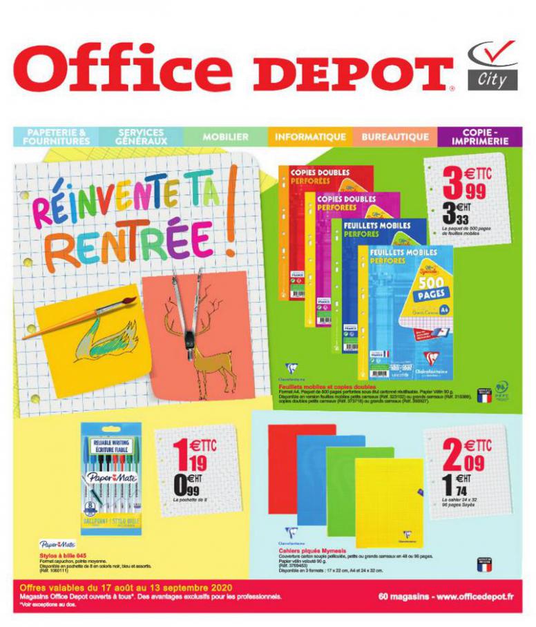 OFFICE DEPOT, RÉINVENTE TA RENTRÉE . Office Depot (2020-09-13-2020-09-13)