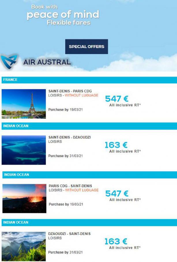 Special Offers . Air Austral (2021-03-31-2021-03-31)