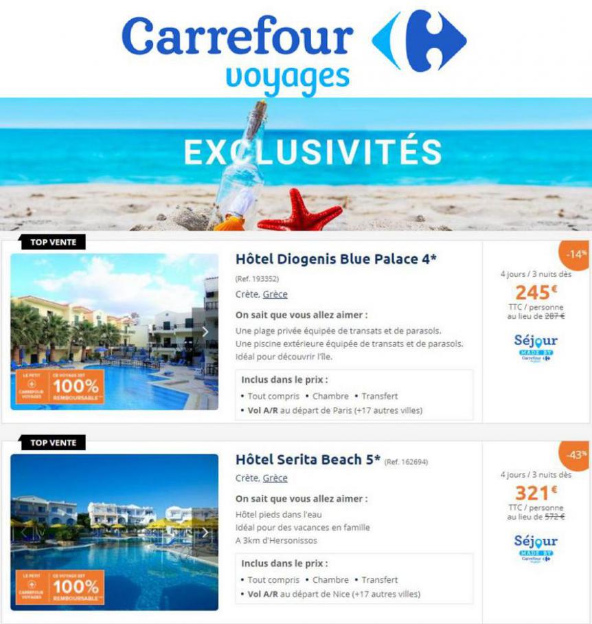 Exclusivités . Carrefour Voyages (2021-03-31-2021-03-31)