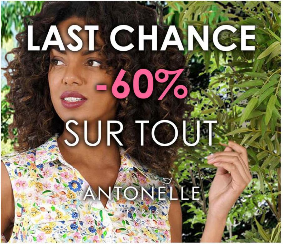 Last Chance - -60% sur tout. Antonelle (2021-09-01-2021-09-01)