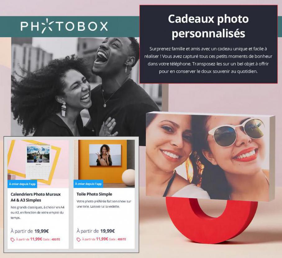 Cadeaux photo personnalisés. Photobox (2021-09-06-2021-09-06)