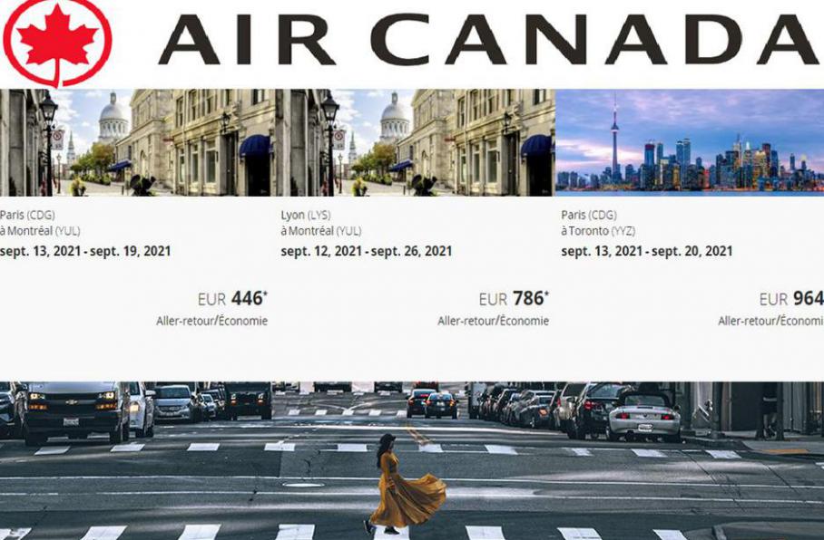Offres spéciales. Air Canada (2021-09-27-2021-09-27)