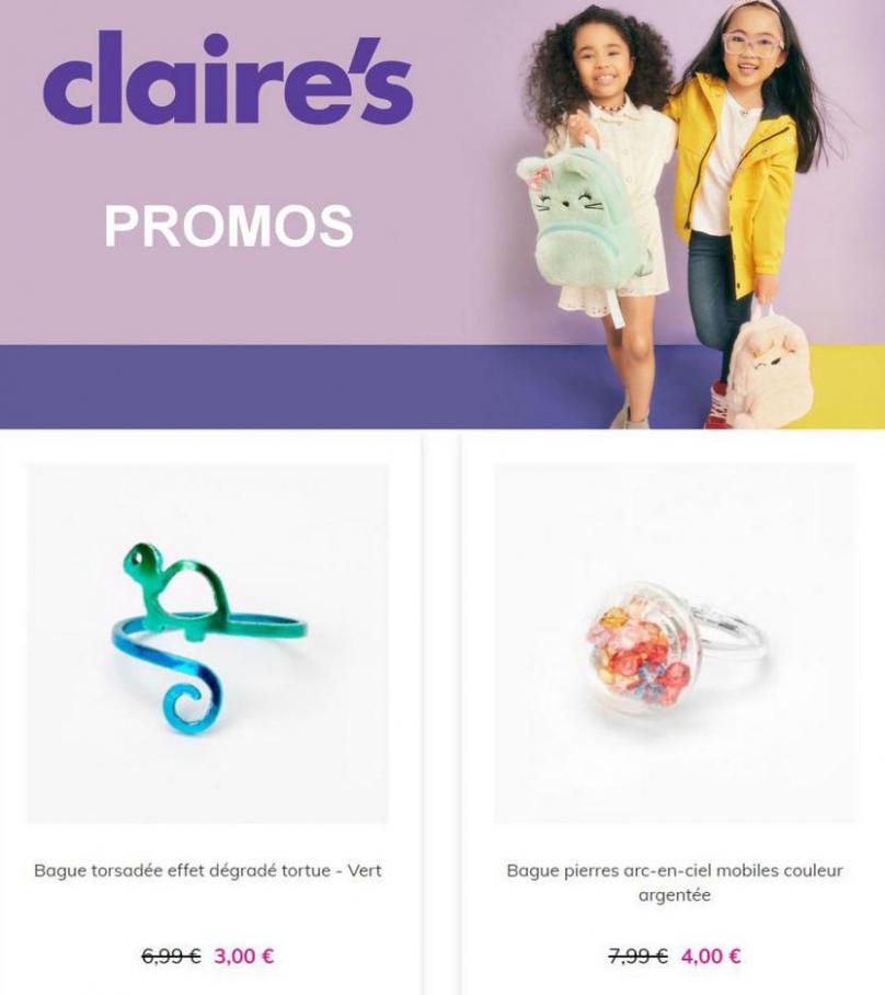 Promos. Claire's (2021-08-31-2021-08-31)