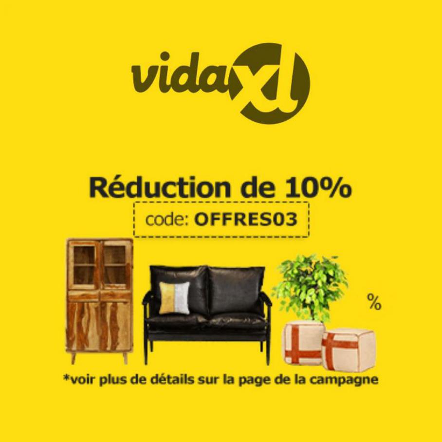 VidaXL Réduction de 10%. Vida XL (2021-08-31-2021-08-31)