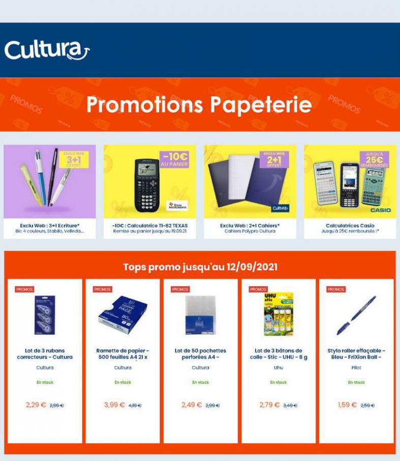 Promotions Papeterie. Cultura (2021-09-12-2021-09-12)
