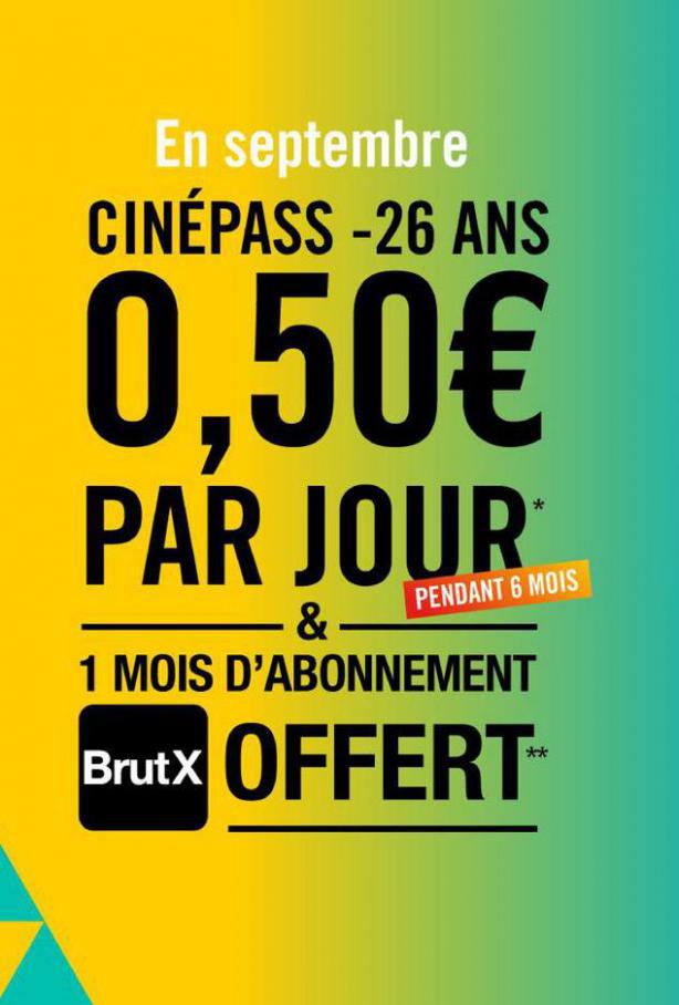 38 semaine (week). [24/9/2021-28/9/2021] CinéPass. Cinémas Gaumont Pathé