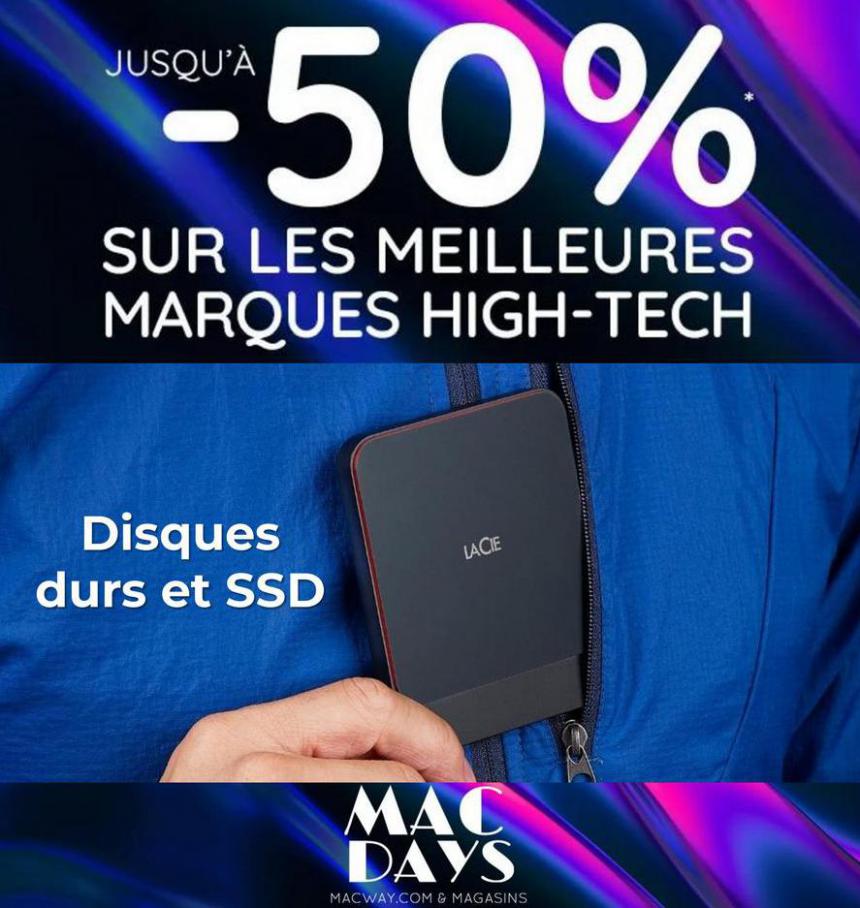 Disques durs et SSD -50%. MacWay (2021-10-11-2021-10-11)