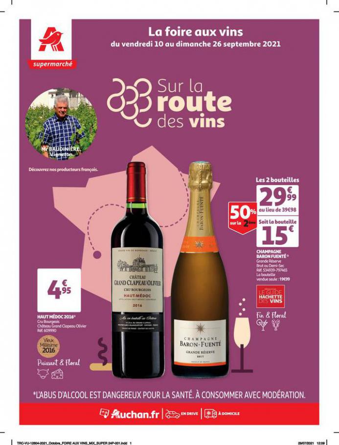 Un grand choix de vins!. Auchan Drive (2021-09-26-2021-09-26)