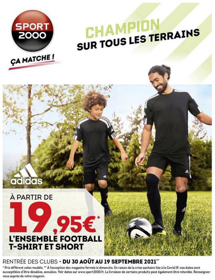 Catalogue Dépliant Rentrée Des Clubs. Sport 2000 (2021-09-19-2021-09-19)