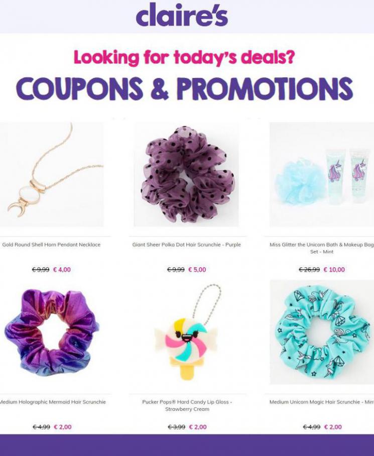Coupons & Promotions. Claire's (2021-10-15-2021-10-15)