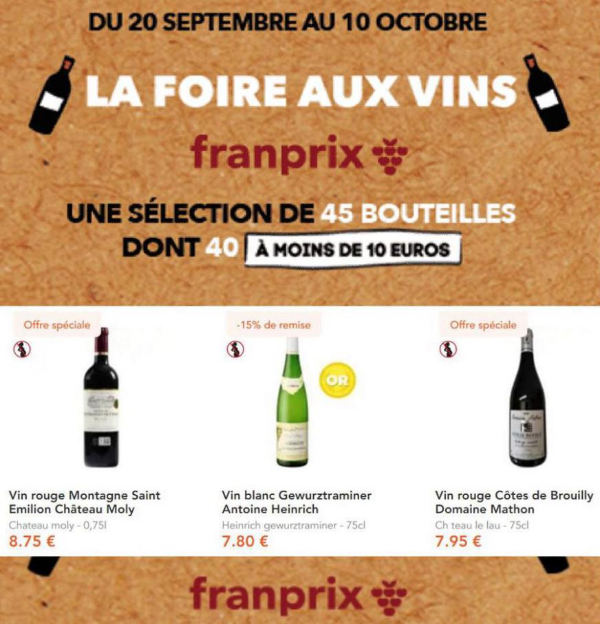 La foir aux vins. franprix (2021-10-10-2021-10-10)