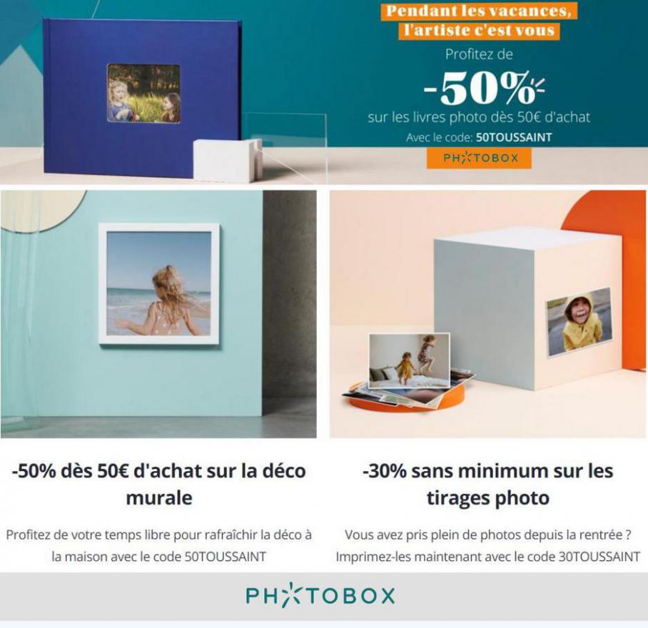 Profitez de -50% sur les livres photo. Photobox (2021-11-26-2021-11-26)