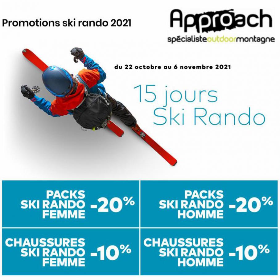Promotions ski rando 2021. Approach Outdoor (2021-11-06-2021-11-06)