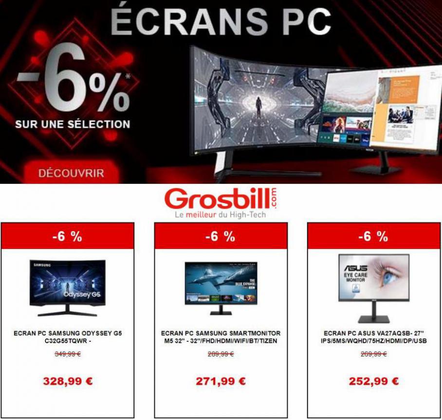 ÉCRANS PC -6%. Grosbill (2021-11-29-2021-11-29)