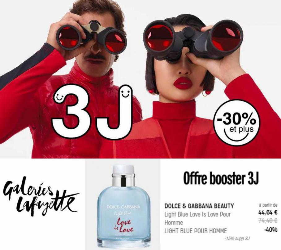 Offre Booster 3J. Galeries Lafayette (2021-11-07-2021-11-07)