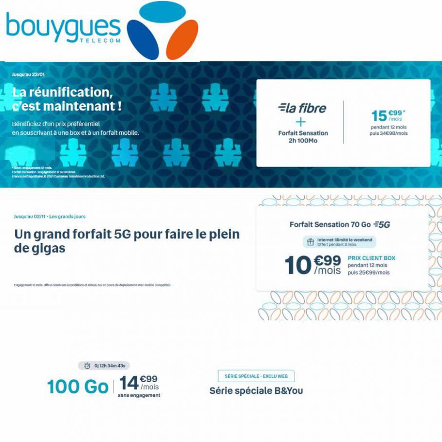 Bons Plans du moment. Bouygues Telecom (2022-01-23-2022-01-23)