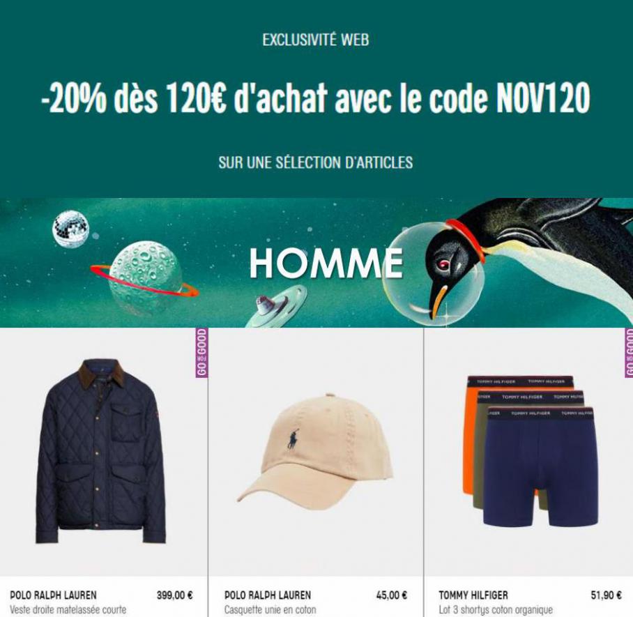 PROMOTIONS HOMME. Galeries Lafayette (2021-11-22-2021-11-22)