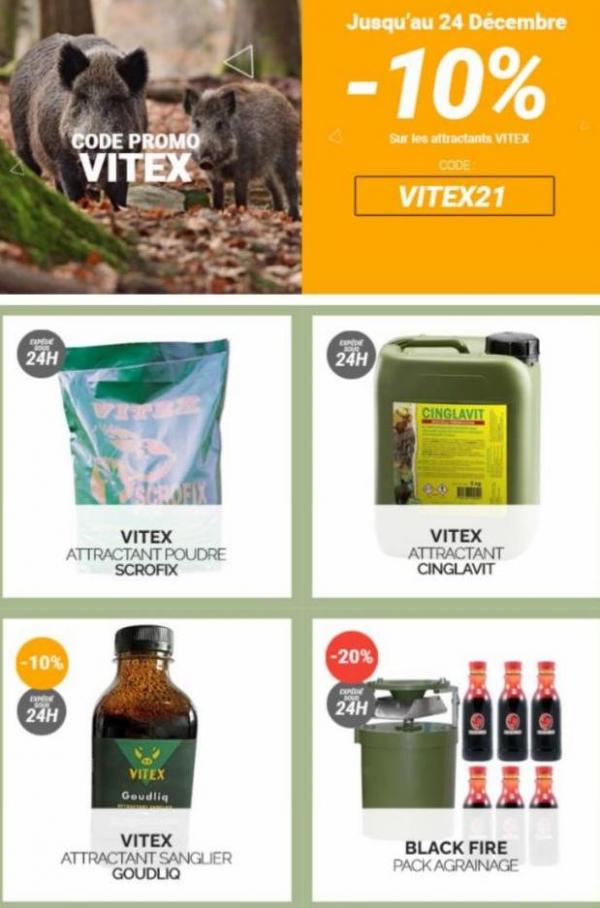 Chasse - 10% OFFERT sur VITEX. Pecheur.com (2021-12-24-2021-12-24)