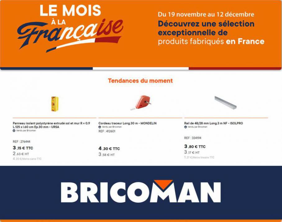 LE MOIS À LA FRANÇAISE-TOUTES NOS OFFRES. Bricoman (2021-12-12-2021-12-12)