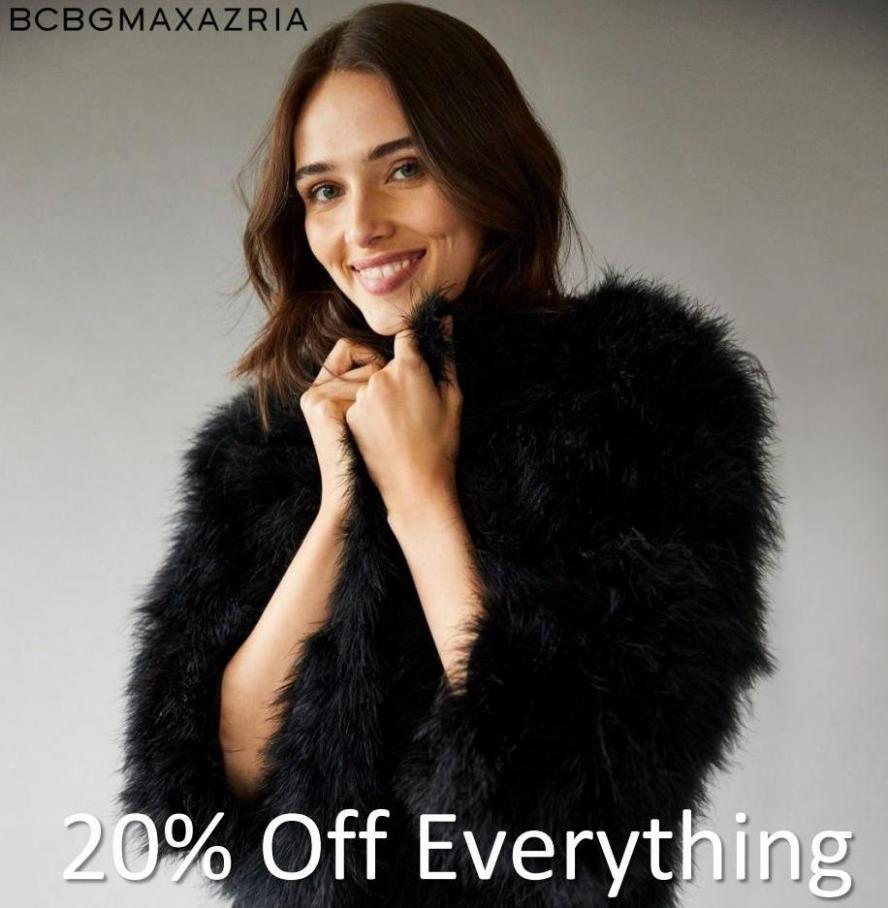 20% Off Everything. BCBG Maxazria (2022-01-03-2022-01-03)