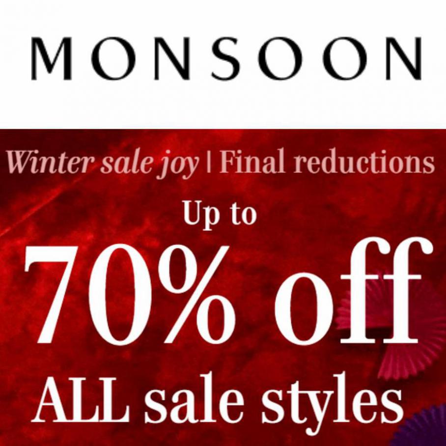 Up to 70% off. Monsoon (2022-02-28-2022-02-28)