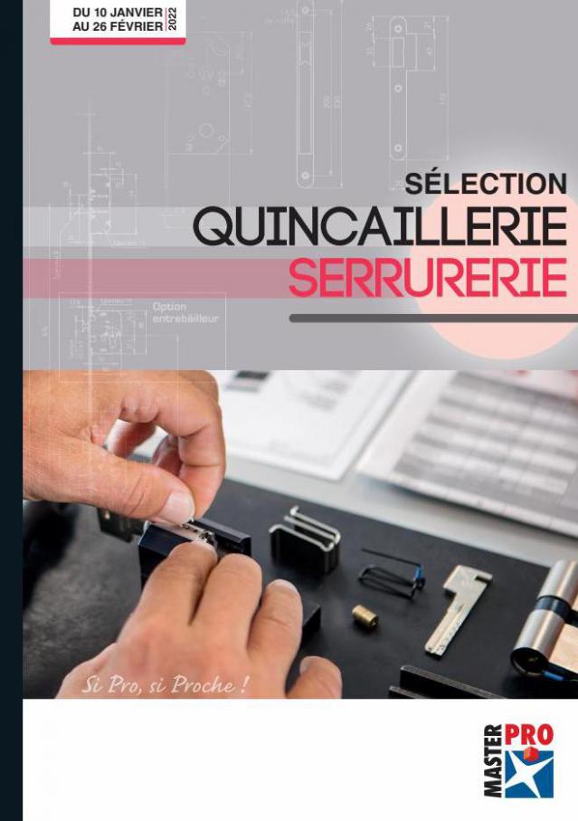 Sélection Quincaillerie Serrurerie Janvier 2022. Master Pro (2022-02-26-2022-02-26)