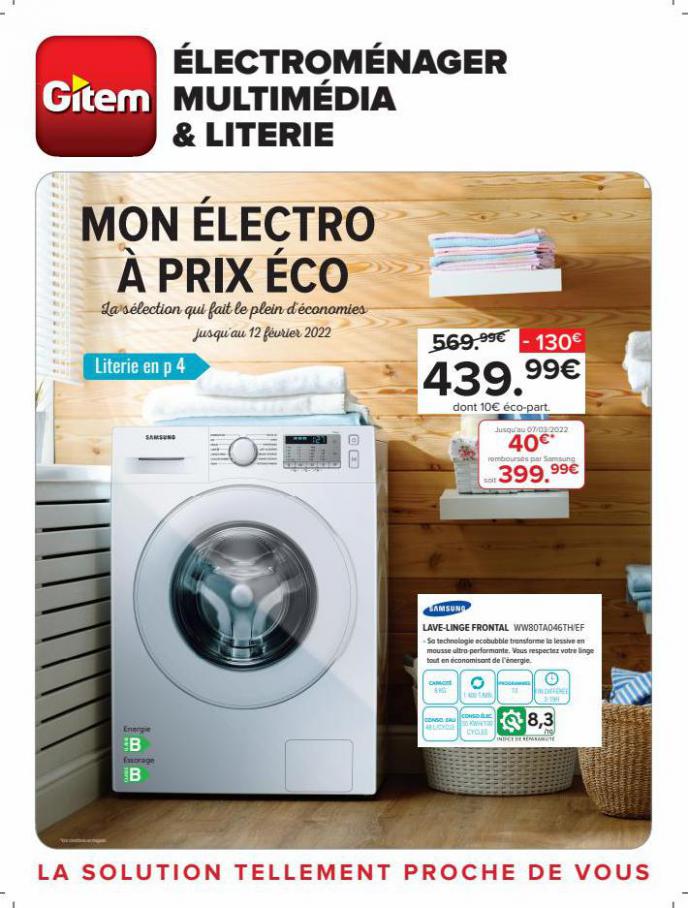 Catalogue Mon électro à prix éco!. Gitem (2022-03-07-2022-03-07)