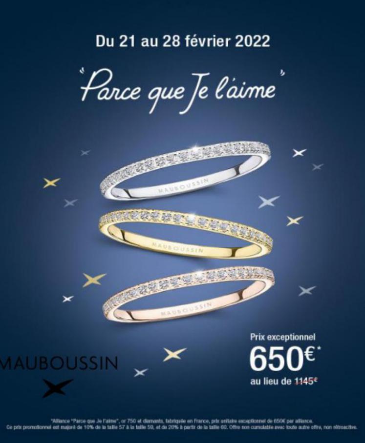 Offre Spéciale. Mauboussin (2022-02-28-2022-02-28)
