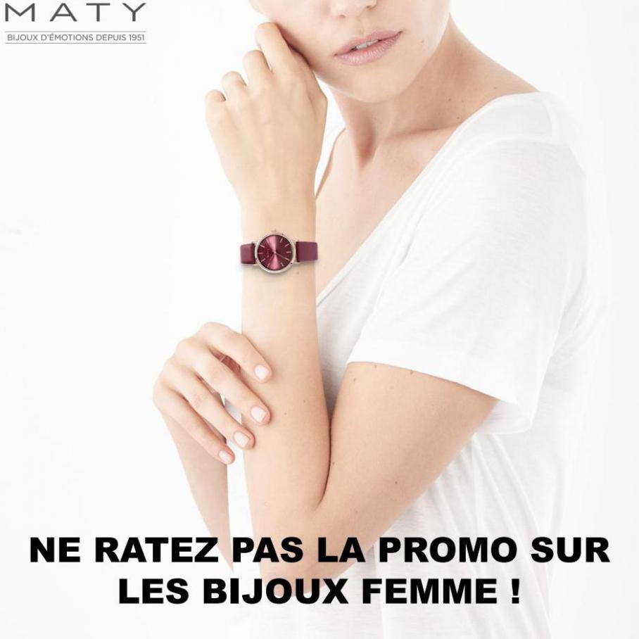 Ne ratez pas la promo sur les bijoux femme !. Maty (2022-03-07-2022-03-07)