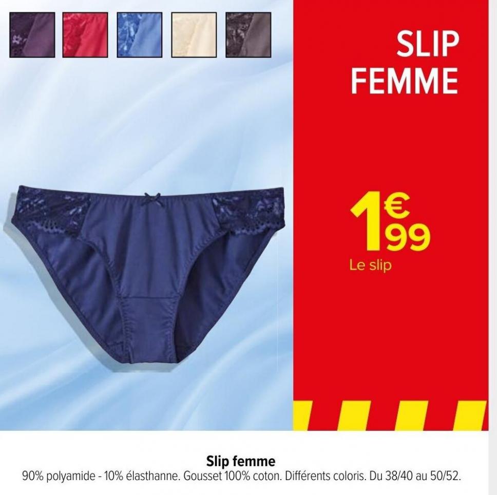 Slip femme, Carrefour Fevrier 2022