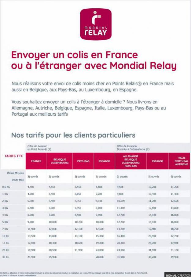 Envoyer Un Colis En France. Mondial Relay (2022-03-12-2022-03-12)