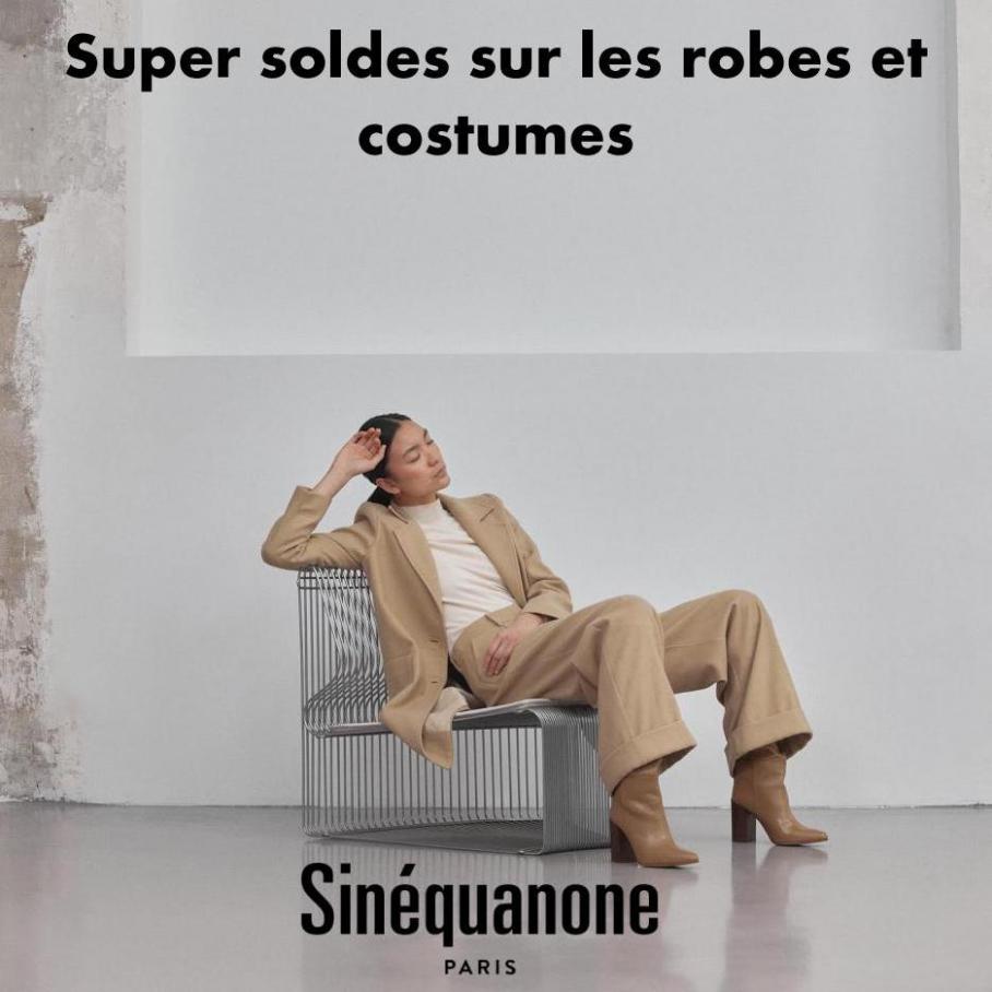 Super soldes sur les robes et costumes. Sinéquanone (2022-02-08-2022-02-08)