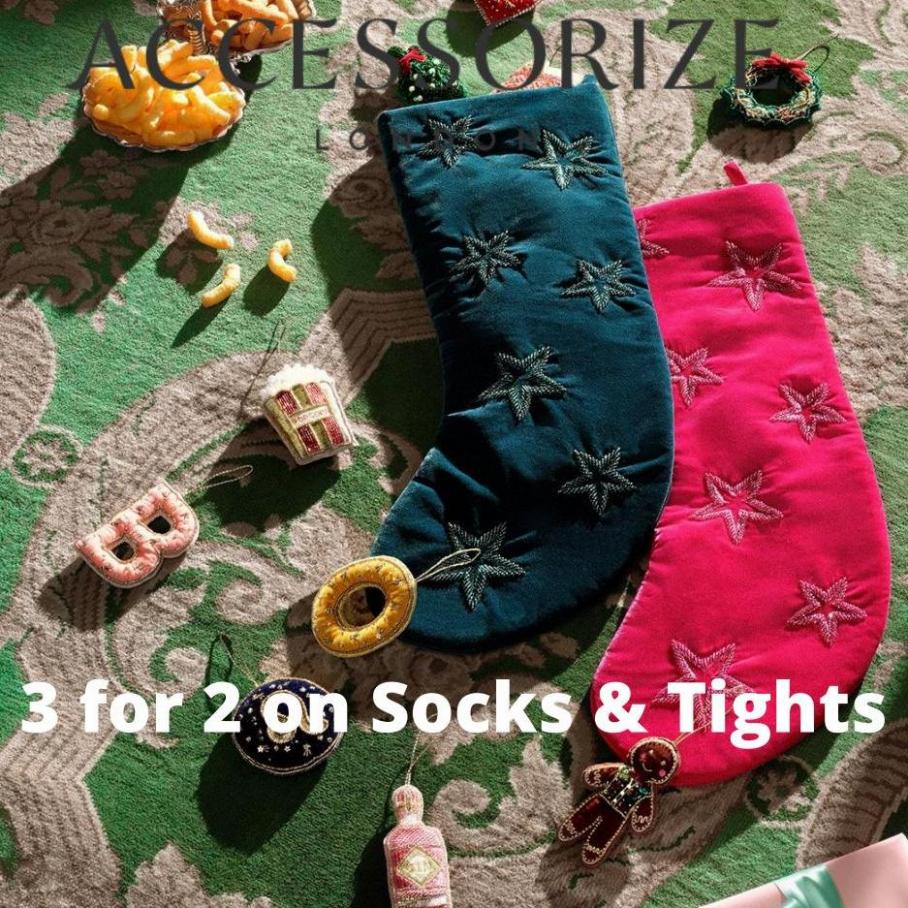 3 for 2 on Socks & Tights. Accessorize (2022-04-09-2022-04-09)