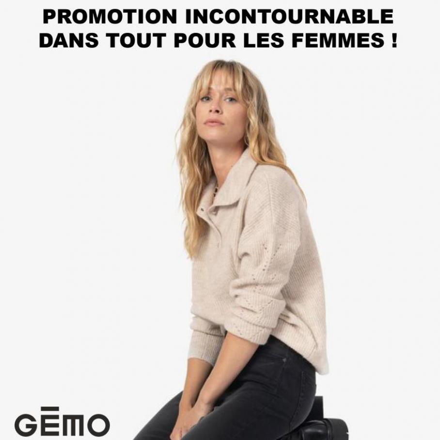 Promotion incontournable dans tout pour les femmes !. Gémo (2022-03-15-2022-03-15)