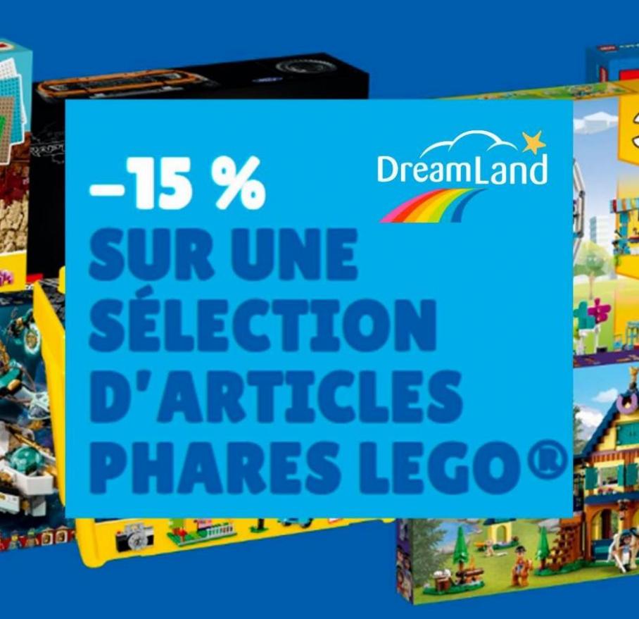 -15 % SUR UNE SÉLECTION D’ARTICLES PHARES LEGO. Dreamland (2022-05-04-2022-05-04)