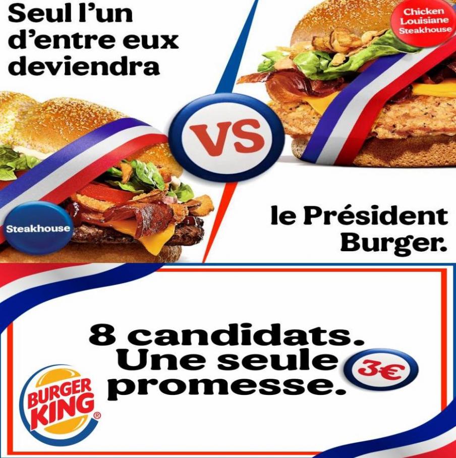 8 Candidates Une Seule Promesse // Tout 3€. Burger King (2022-05-07-2022-05-07)