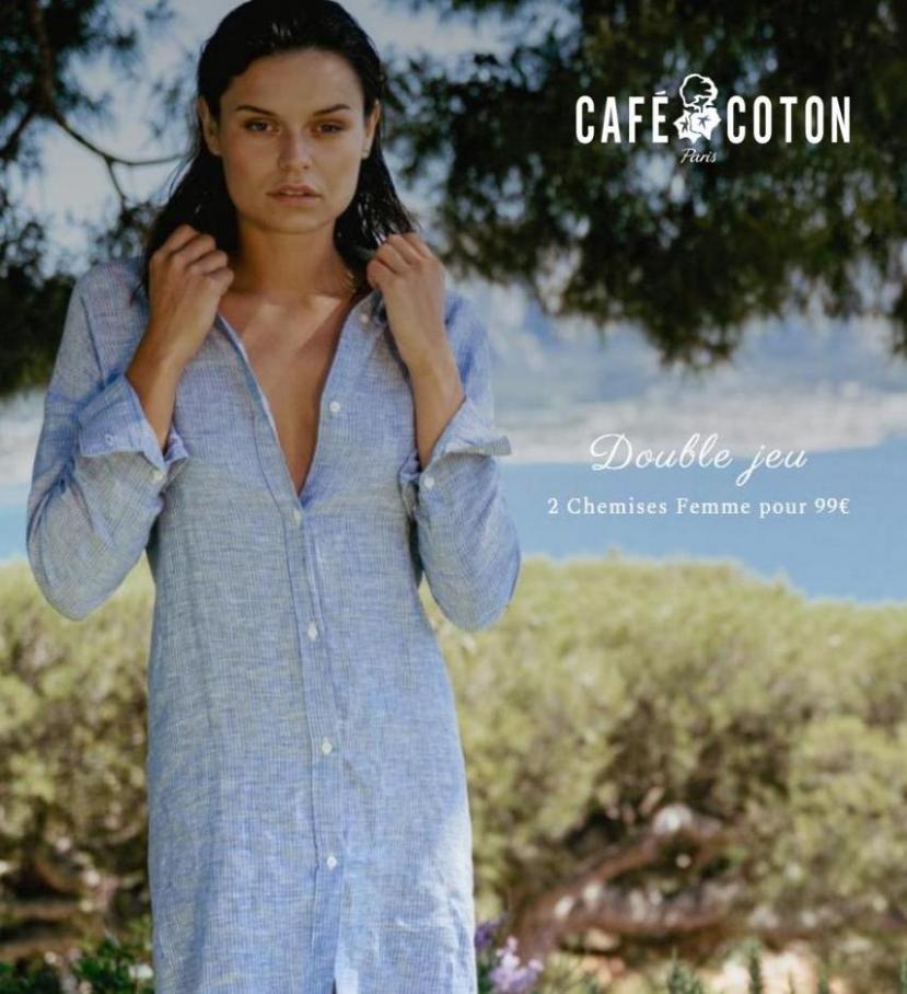 2 Chemises Femme pour 99€. Café Coton (2022-08-02-2022-08-02)