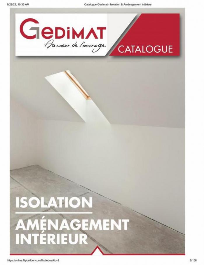 Catalogue Gedimat - Isolation & Aménagement intérieur. Gedimat (2022-12-31-2022-12-31)