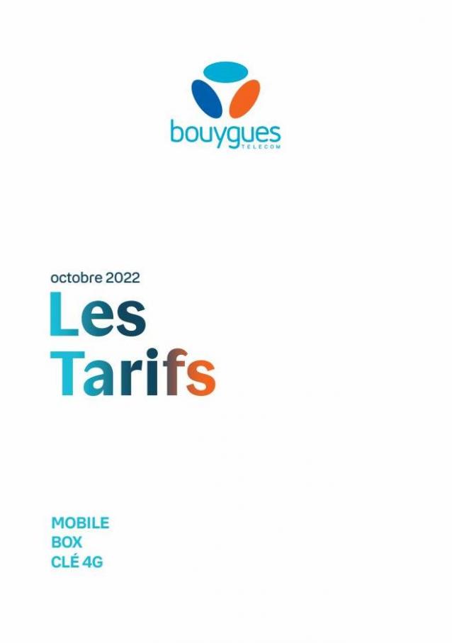 tarifs octobre-2022. Bouygues Telecom (2022-11-06-2022-11-06)