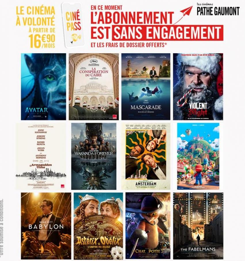 Promotions. Cinémas Gaumont Pathé (2022-11-09-2022-11-09)
