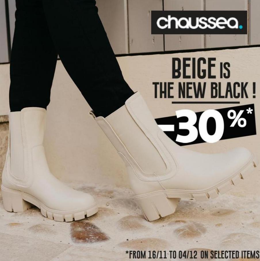 Beige is the New Black! -30%*. Chaussea (2022-12-04-2022-12-04)