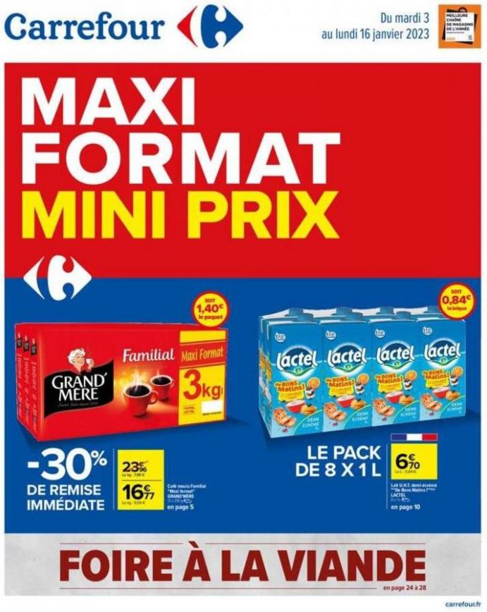 MAXI FORMAT MINI PRIX. Carrefour (2023-01-16-2023-01-16)