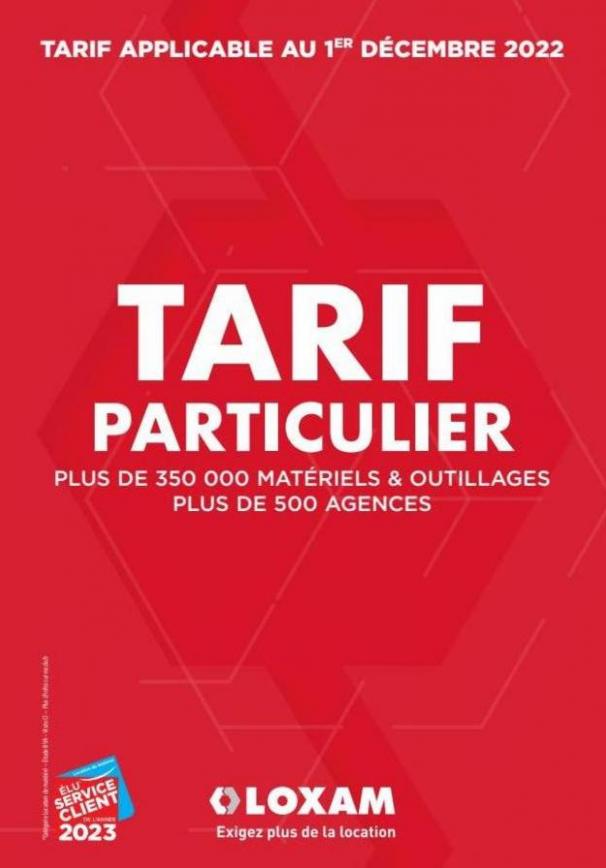 TARIF PARTICULIER 2023. Loxam (2023-06-30-2023-06-30)