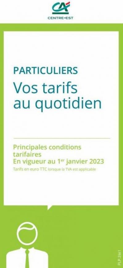 TARIFS 2023. Crédit Agricole (2023-03-31-2023-03-31)