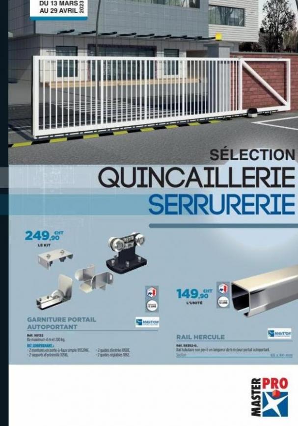 Selection quincaillerie serrurerie. Master Pro (2023-04-29-2023-04-29)