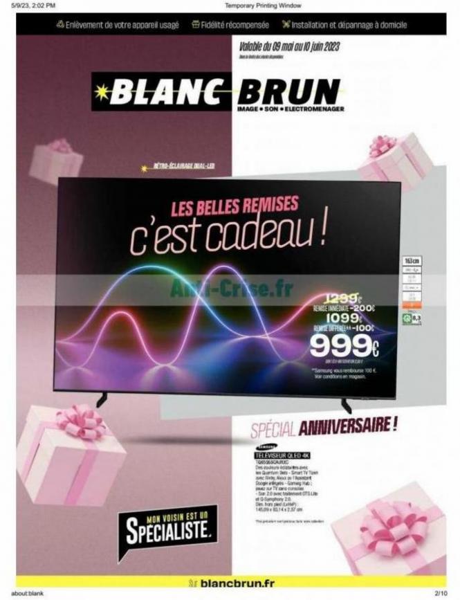 Blanc brun Catalogue. Blanc Brun (2023-06-10-2023-06-10)