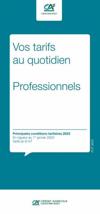 Professionels / Vos Tarifs au Quotidien. Crédit Agricole (2023-12-31-2023-12-31)